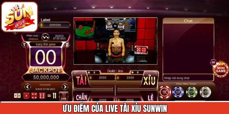 Những nét nổi bật khi chơi Tài xỉu trực tiếp Sunwin